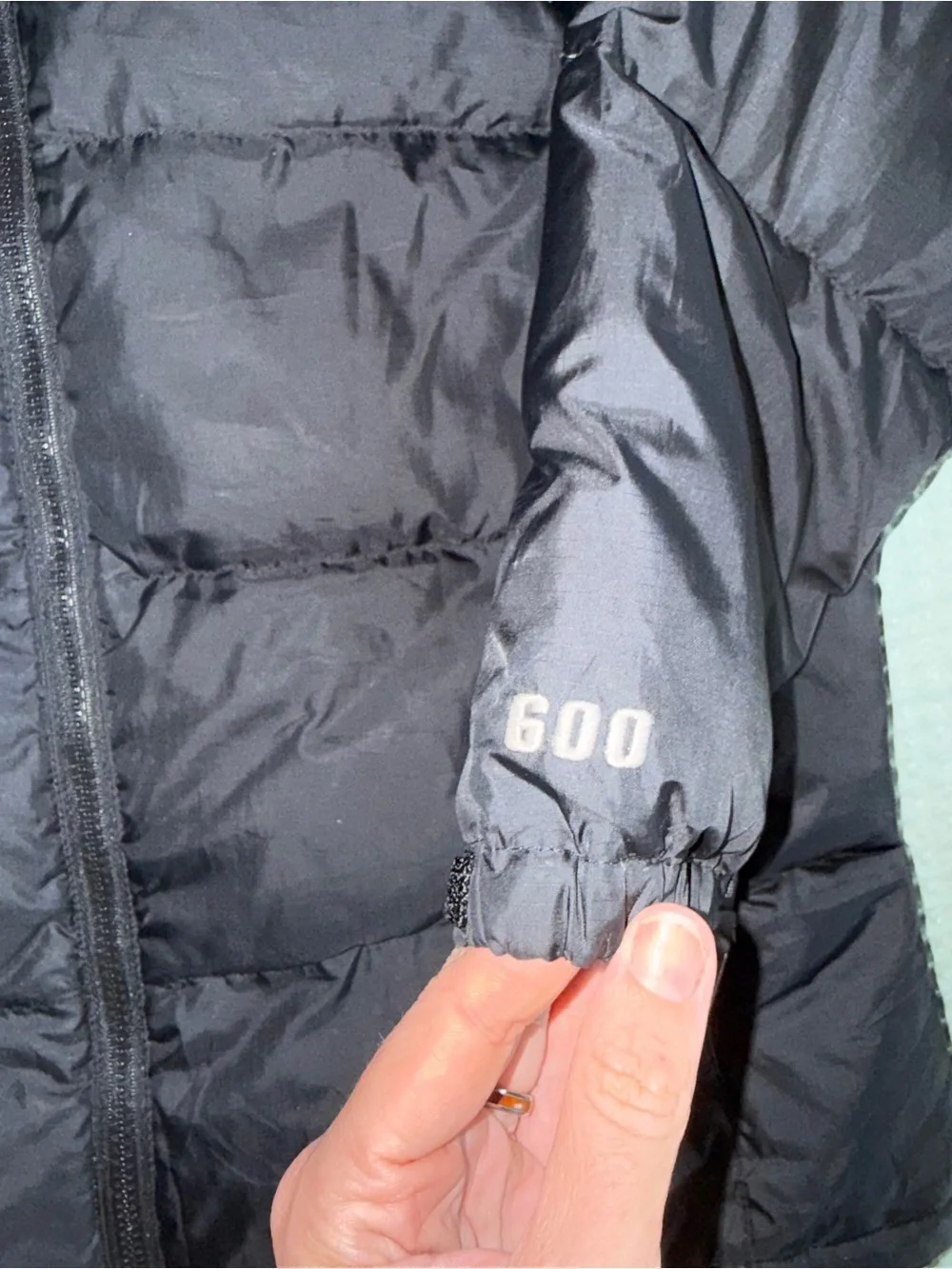 The North Face Black Down 600 Puffer Jacket - Girls XL‎